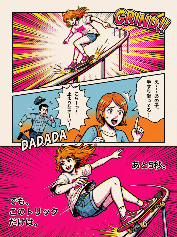 作例：ギャグ漫画