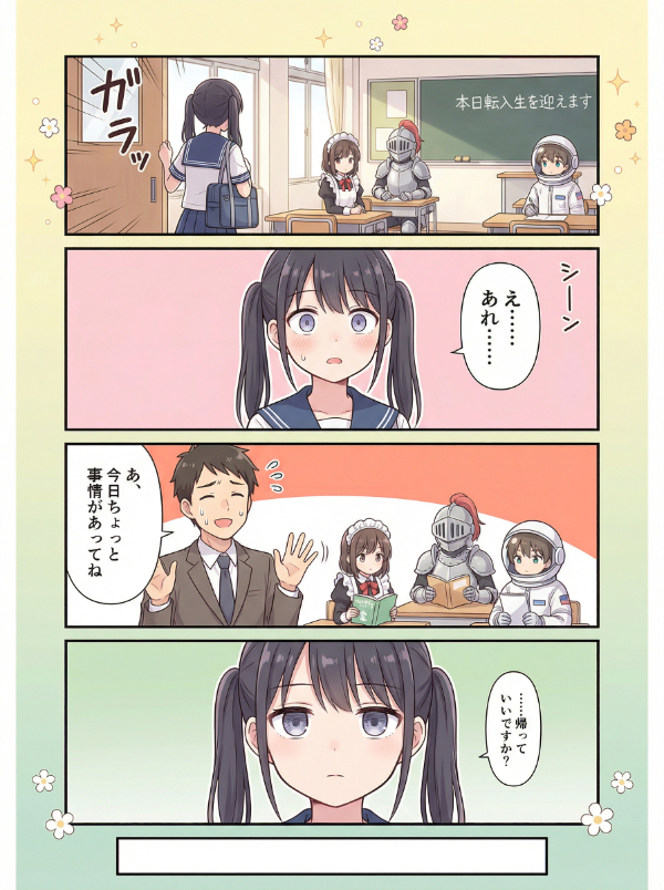 作例：少女漫画
